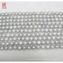 9-10mm Grey Freshwater Pearl Strand Necklace (ES186)